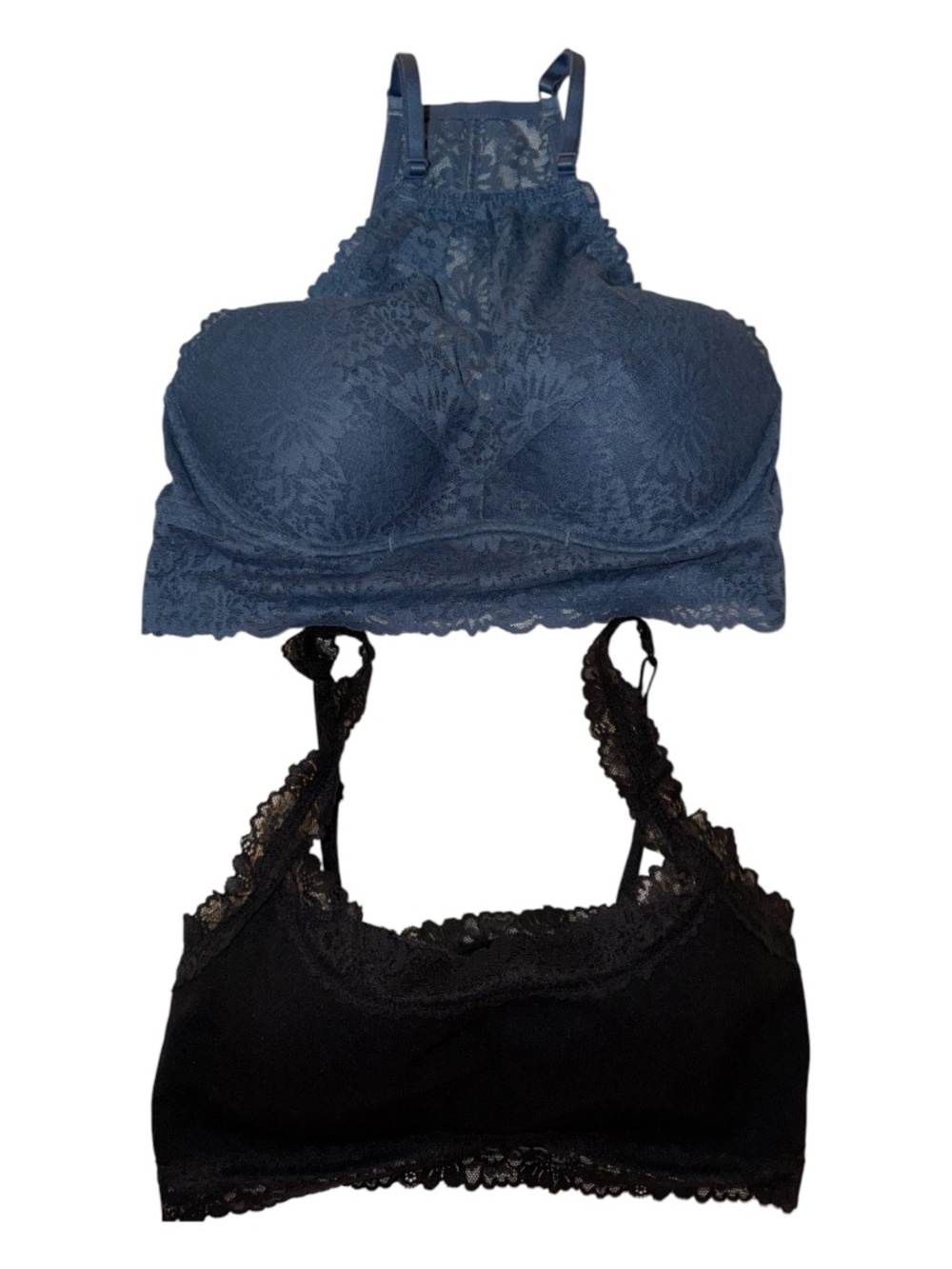 2 NWT Victorias Secret Pink Lace Bralettes M